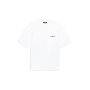 BALENCIAGA LOGO T-SHIRT SIZE XL IN WHITE 100% authentic